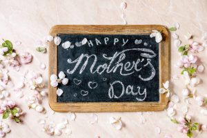 Vintage chalkboard with handwriting lettering Happy mother's day