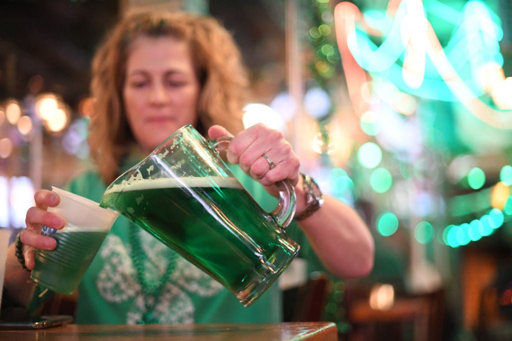 Philadelphia Bar Celebrates St. Patrick's Day With Green Beer